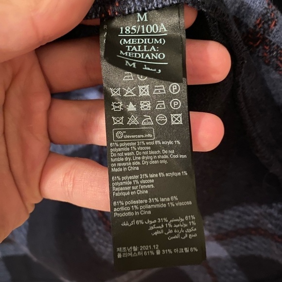 All Saints blue plaid Gallaway shirt - Picture 8 of 8